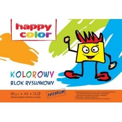 Blok rysunkowy a-3 15k. kolor 80g happy color