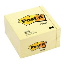 Post-it® 3m 76*76mm kostka 450k. żółta 636b