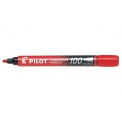Marker permanentny pilot sca-100 czerwony okrągły