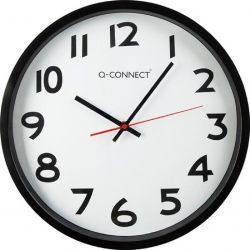 Zegar ścienny q-connect wels, 34 cm czarny