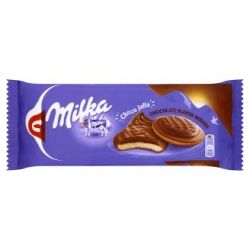 Milka choco jaffa - biszkopty z pianką o smaku czekoladowym 128g