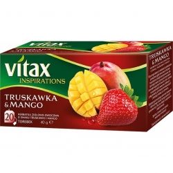 Herbata vitax inspirations truskawka & mango (20 szt.)
