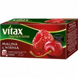 Herbata vitax inspirations wiśnia & malina (20 szt.)