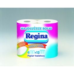 Papier toaletowy w rolkach regina - najdłuższa rolka/4szt.